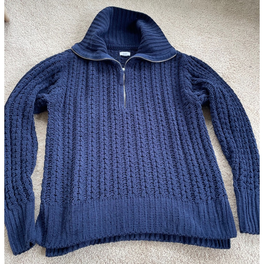Aerie Cable Car Quarter Zip Sweater